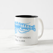 Der Apfel / German Mug Tweekleurige Koffiemok (Voorkant rechts)