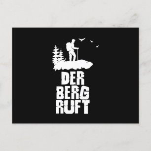 Der Berg Ruft Mountains Natuur Hiker Hiking Gift Briefkaart