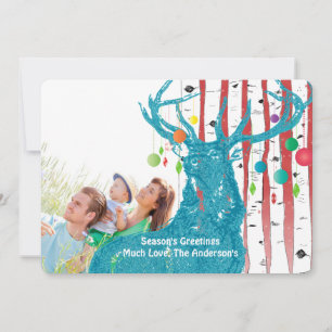 Der Birch Tree-kerstkaart Feestdagenkaart