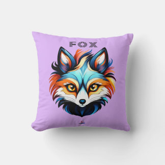 Der Bunte Fuchs - Kopf Portrait Kussen