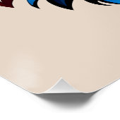 Der Bunte Fuchs - Kopf Portrait Perfect Poster (Hoek)