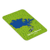 Der chantecoq Frankrijk meerkaart Magneet (Rechterzijde)