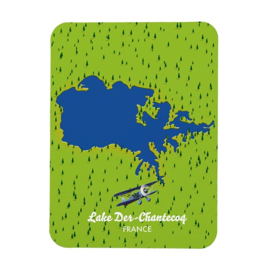 Der chantecoq Frankrijk meerkaart Magneet (Verticaal)