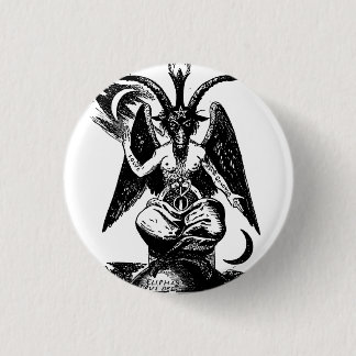 Der Daemon Baphomet Ronde Button 3,2 Cm