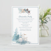 Der et Pastel Foliage Noël Invitation (Debout devant)