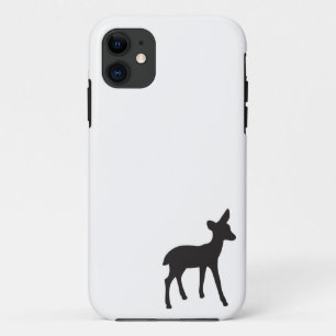Der flauwte witte silhouet kawaii schattig iPhone 11 hoesje