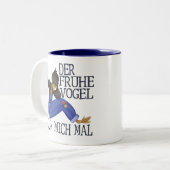 Der Frühe Vogel Tweekleurige Koffiemok (Voorkant links)