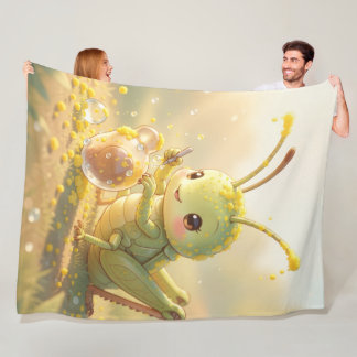 Der Grashüpfer und das Nektarkunstwerk Fleece Deken