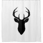 Der Head Antlers Rustisch Land Modern Douchegordijn (Voorkant)