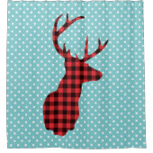 Der Head - Rustic Red Pset Douchegordijn (Voorkant)