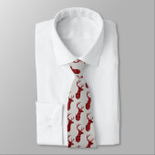Der Head - Rustic Red Pset Pattern Stropdas (Gebonden)