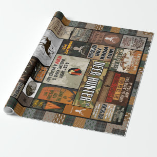 Der Hunter Blanket kerstcadeau voor jager Cadeaupapier