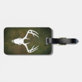 Der Hunting Skull met geweien Bagagelabel (Achterkant horizontaal)