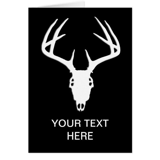 Der Hunting Skull w/ Antlers (Voorkant)