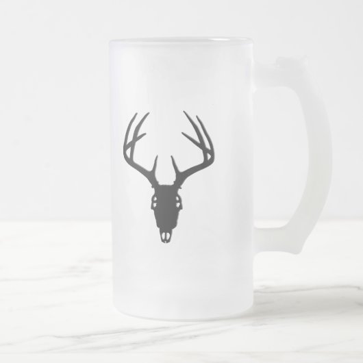 Der Hunting Skull w/ Antlers Matglas Bierpul (Rechts)