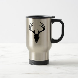 Der Hunting Skull w/ Antlers Reisbeker