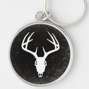 Der Hunting Skull w/ Antlers Sleutelhanger