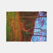 Der in de bomen fleece deken (Voorkant (Horizontaal))