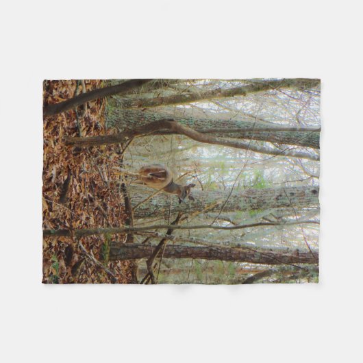 Der in de bomen fleece deken (Voorkant (Horizontaal))