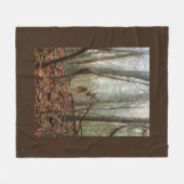 Der in de bomen fleece deken (Voorkant (Horizontaal))
