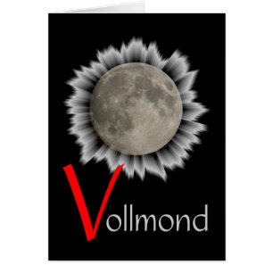 Der Mond, la lune, la luna, de maan Grusskarte