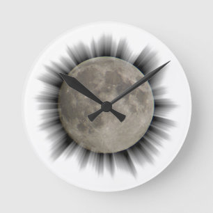 Der Mond, la lune, la luna, de maan Uhr Ronde Klok
