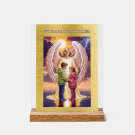 Der Schutzengel begleitet Dich Acryl Bord