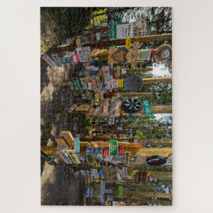 Der Sign Post Forest in Kanada Puzzle Legpuzzel