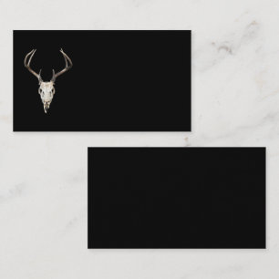 Der Skull op Black Uitstekers Taxidermist Visitekaartje