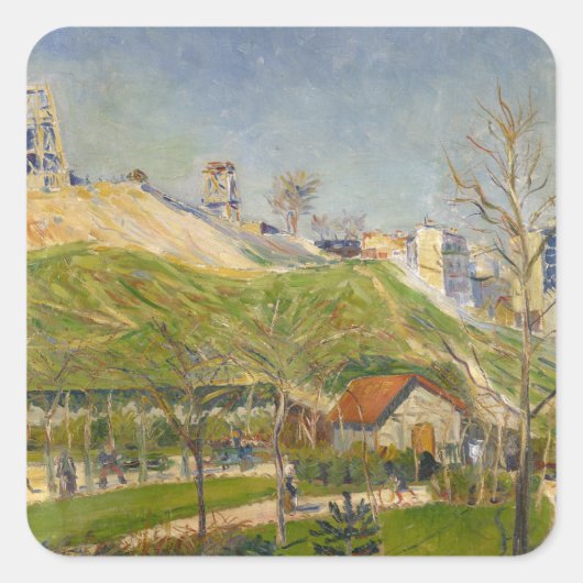 Der Square Saint-Pierre | 1883-84 Vierkante Sticker (Voorkant)