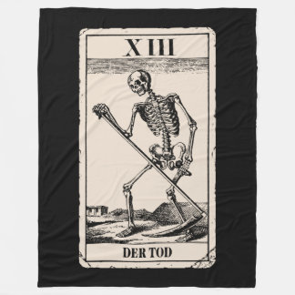 Der Tod / Death Tarot Card Fleece Deken