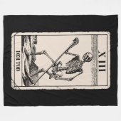 Der Tod / Death Tarot Card Fleece Deken (Voorkant (Horizontaal))