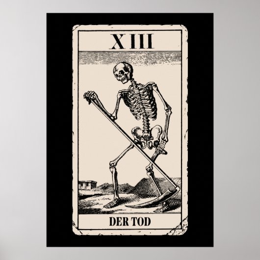 Der Tod/Death Tarot Kaart Poster (Voorkant)