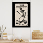 Der Tod/Death Tarot Kaart Poster (Keuken)