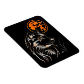 Der träumende junge Wolf Premium Flexi Magnet Magneet (Rechterzijde)