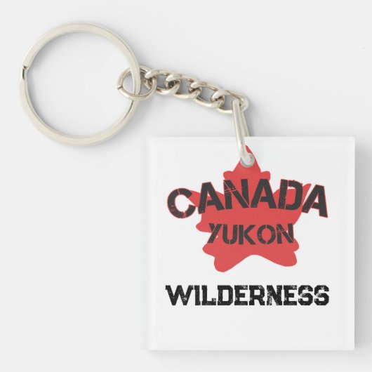 Der Yukon Kanadier einen Spaß Sleutelhanger (voorkant)
