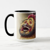 Deranged Rooster Coffee Mok (Links)