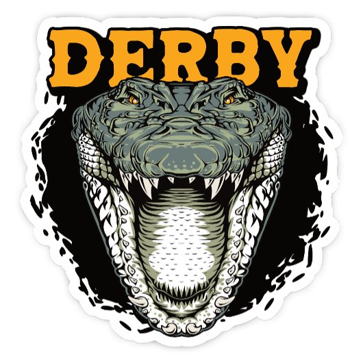 Derby, Autocollant de crocodile de l'Australie occ