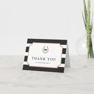 Derby Baby shower gevouwen bedankje Kaarten