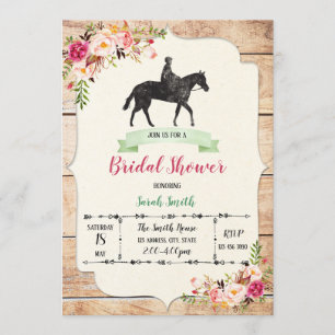 Derby day bridal doucheuitnodiging kaart