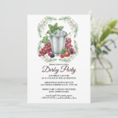 Derby Day Mint Julep Horse Race Party Invitation (Debout devant)
