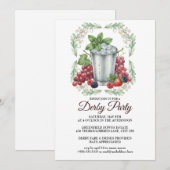 Derby Day Mint Julep Horse Race Party Invitation (Devant / Derrière)