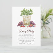 Derby Day Mint Julep Horse Race Party Invitation (Debout devant)