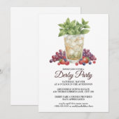 Derby Day Mint Julep Horse Race Party Invitation (Devant / Derrière)