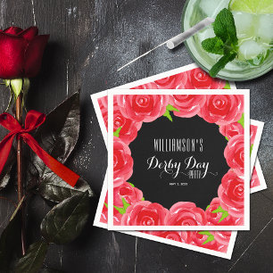 Derby Day Red Roses Servet