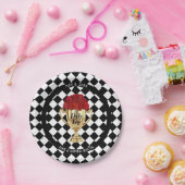 Derby Day Trophy en Rozen Papieren Bordje (Feest)