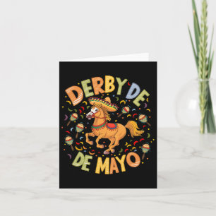 Derby De Mayo Grappige Cinco De Mayo Mexicaanse Fe Kaart