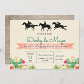 Derby de mayo-uitnodiging kaart (Voorkant / Achterkant)