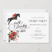 Derby & Drinken Party Modern Race Paard Ruiterspor Kaart (Voorkant)