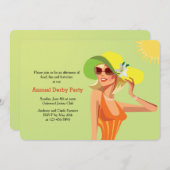 Derby Flair Invitation Kaart (Voorkant / Achterkant)